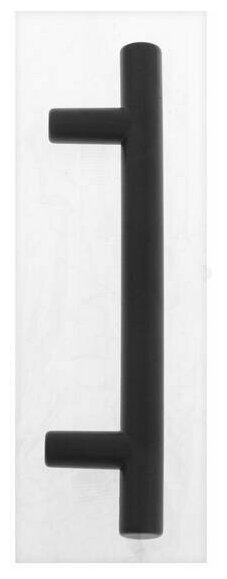 Ручка-рейлинг мебельная,для кухни, комода, шкафа, ручка скоба м/о 96 мм, цвет черный - фотография № 4