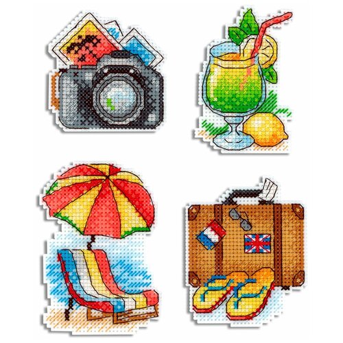 фото Набор для вышивания м.п.студия р №13 №413 тёплый отпуск 6 х 9 см 1 шт. жар-птица