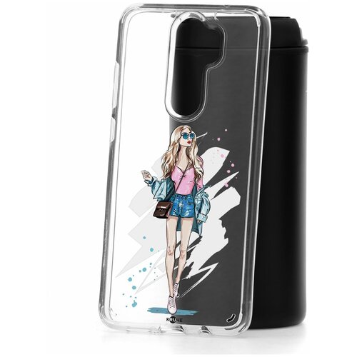 фото Чехол на xiaomi redmi note 8 pro kruche print fashion girl кruче