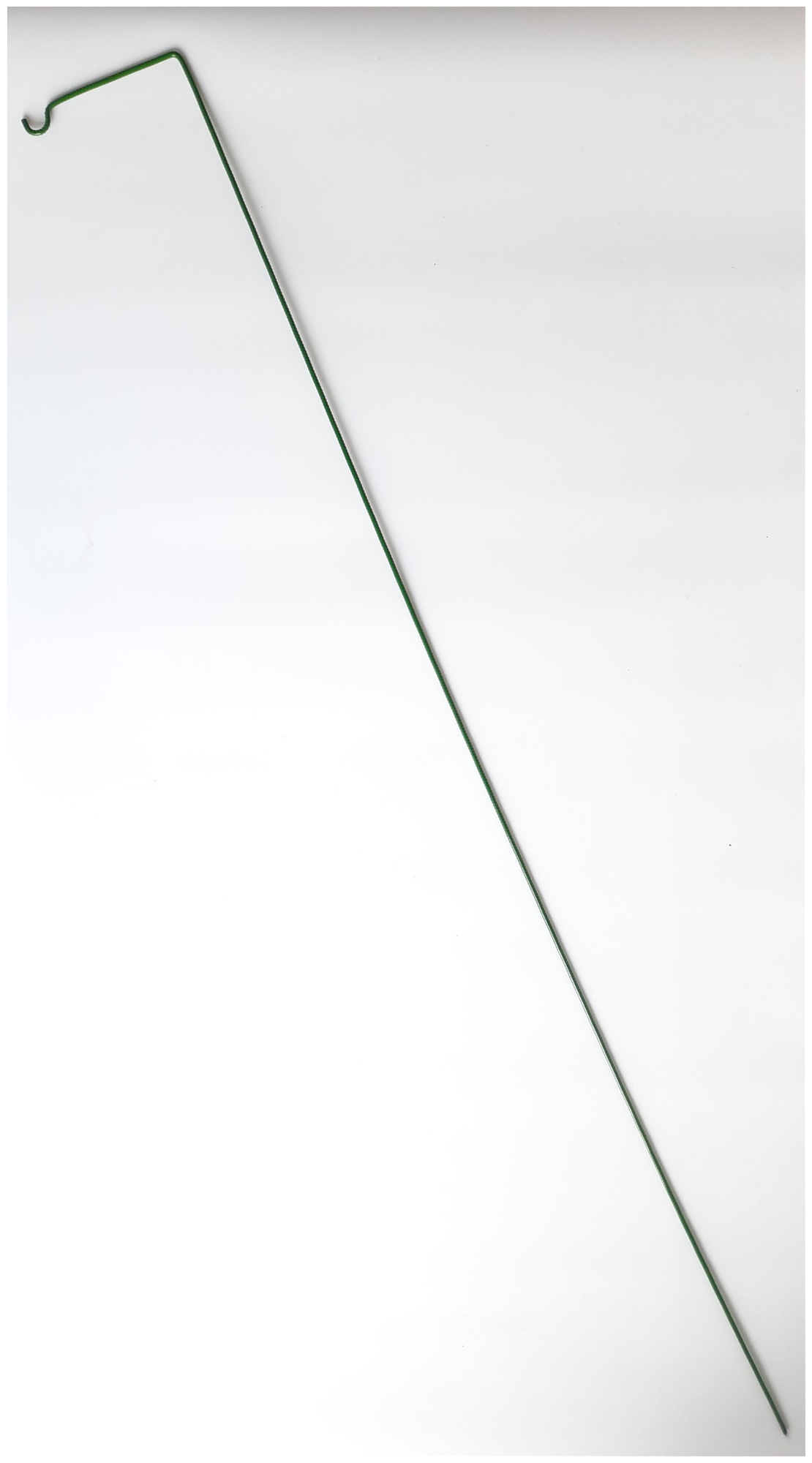 Колышек-опора держатель для парника, высота 120 см, толщина металла 4 мм, цвет зелёный - фотография № 3