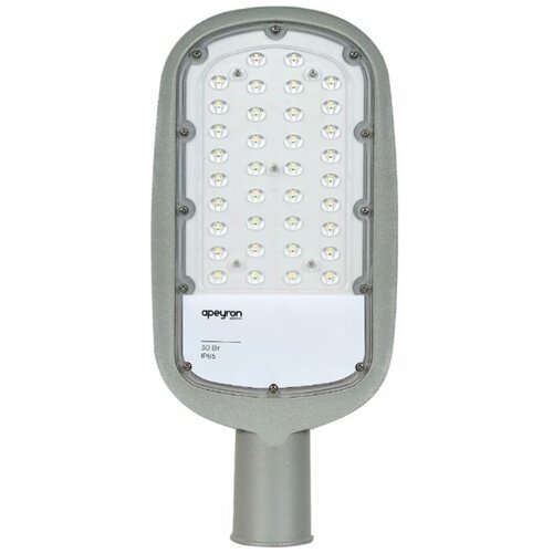 Apeyron Уличный светодиодный консольный светильник 30 Вт, 3300 лм, 5000 К, IP65, КСС -Ш, 380x172x65мм / 29-01