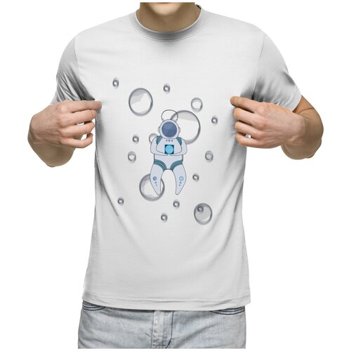 фото Мужская футболка «космонавт» (xl, темно-синий) us basic