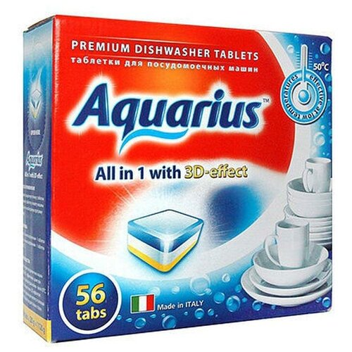 AQUARIUS All in 1 таблетки для посудомоечной машины, 56 шт.