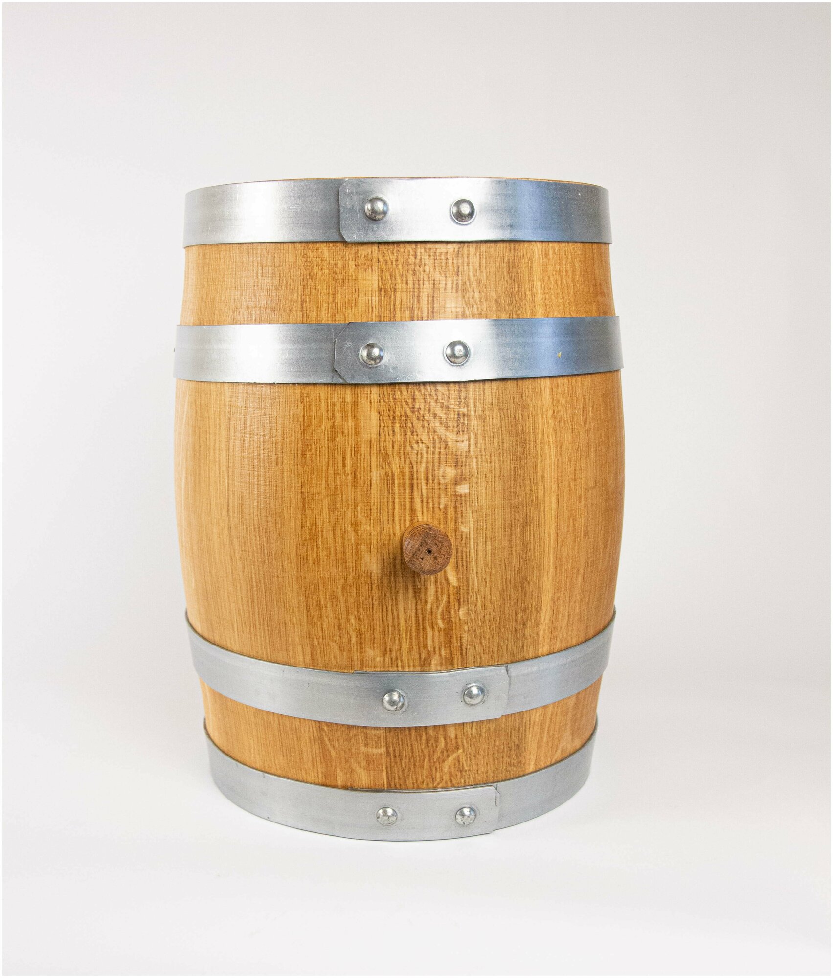 Бочка дубовая 30 литров вощёная "Бочар" с краником и подставкой, ГОСТ 8777-80 - фотография № 11