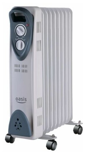 Масляный радиатор OASIS UT-15 7 секций, серый