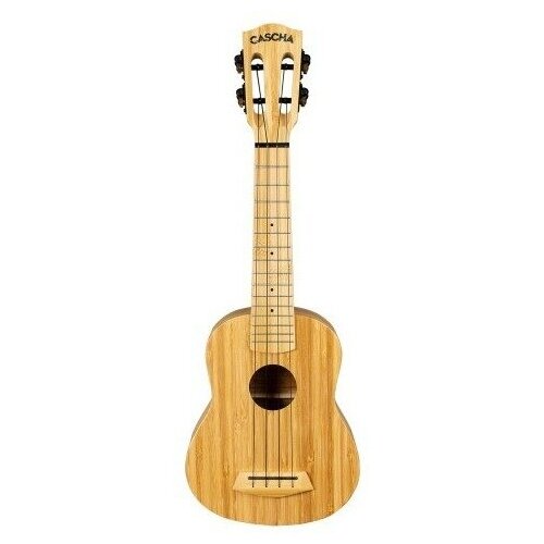 Укулеле сопрано с чехлом Cascha HH-2312 bamboo bu 21 orange wave укулеле сопрано с чехлом рисунок волны