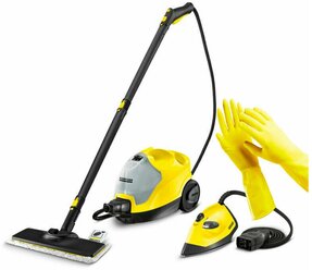 Пароочиститель Karcher SC 5 EasyFix Iron (Y) + латексные хозяйственные перчатки