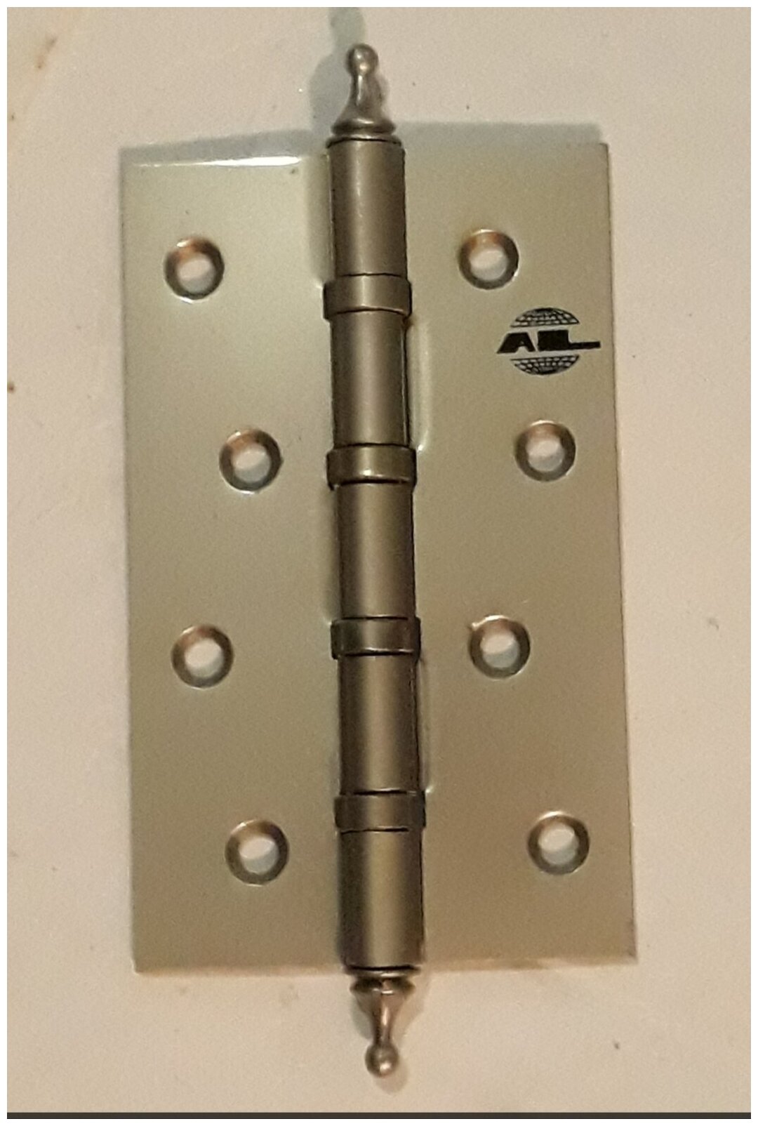 фото Петля дверная AL 125мм " матовый пепел"Универсальная с наконечниками. Поштучно