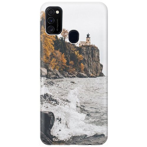 фото Ультратонкий силиконовый чехол-накладка для samsung galaxy m21 / m30s с принтом "северный маяк" gosso