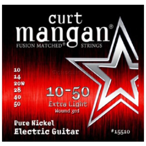 Curt Mangan Electric Pure Nickel 10-50 струны для электрогитары