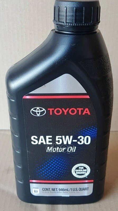 TOYOTA Масло Моторное Полусинтетическое 946Мл - 5W30 Motor Oil (Sn)