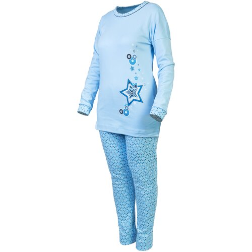 Пижама Монотекс, размер 42, голубой пижама монотекс размер 42 фиолетовый