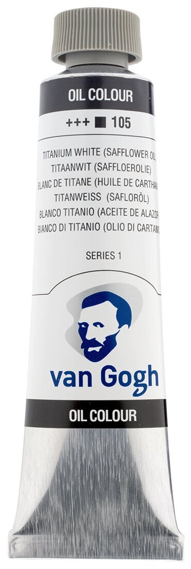 Краска масляная Van Gogh туба 40мл №105 Белила титановые