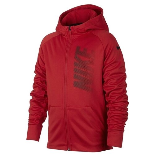 Толстовка NIKE THRMA HOODIE 857799-657 для девочки, цвет красный, рус. размер 122-128 (XS)