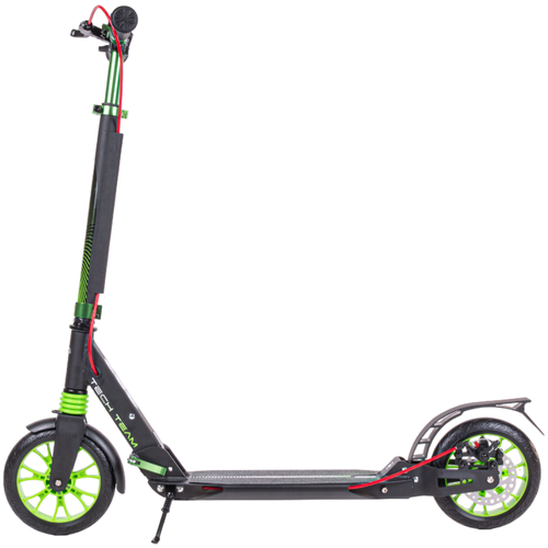 Самокат Tech Team City Scooter Disk Brake Зеленый 2023 самокат снегокат 2в1 tt city scooter disk brake pink с лыжами 2023