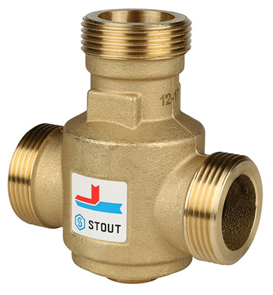 Термостатический смесительный клапан Stout G 1" 1/4 НР 60°С