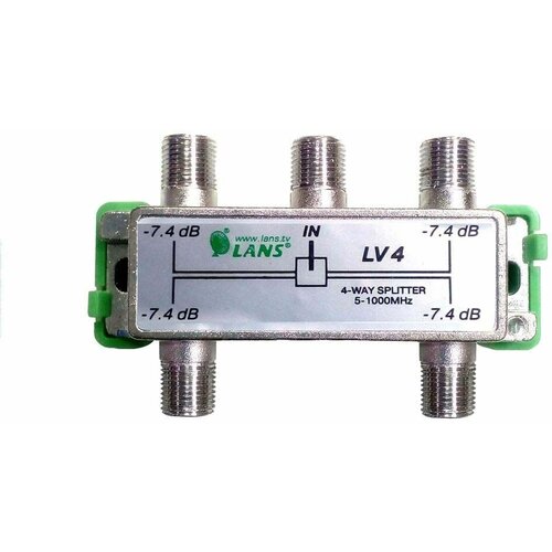 Делитель телевизионный на 4 ТВ Lans LV 4
