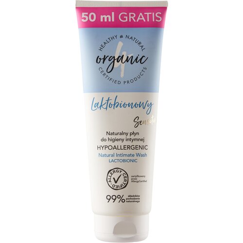 Гель для интимной гигиены гипоаллергенный 4ORGANIC Lactobionic sensitive 250 мл 4organic гель для интимной гигиены гипоаллергенный 4organic probiotic sensitive 250 мл