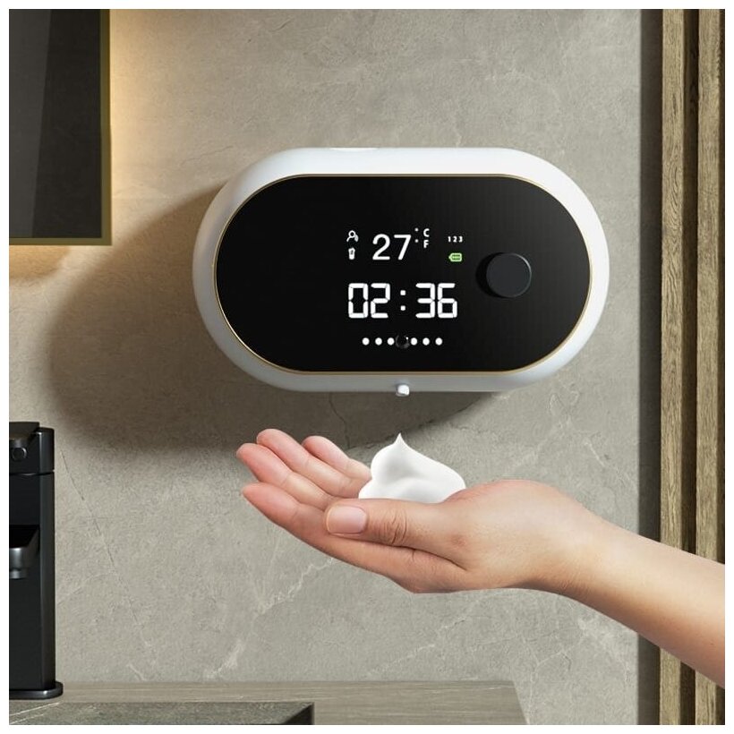 Автоматический диспенсер для мыла Hongya soap dispenser - MYX-W2 White - фотография № 2