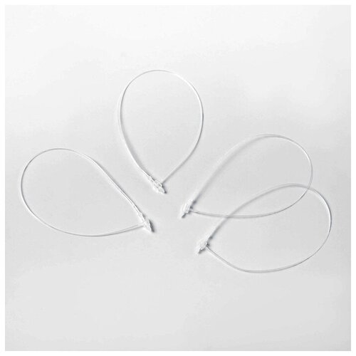 фото Стяжка пластиковая l=18, цвет прозрачный (набор 1000 шт.) 4770759 сима-ленд