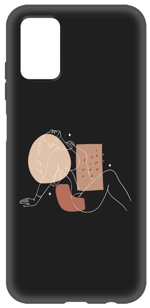 Чехол-накладка Krutoff Soft Case Чувственность для Samsung Galaxy A03s (A037) черный