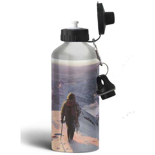 фото Бутылка спортивная, туристическая фляга спорт скалолазание горы - 389 creative mug