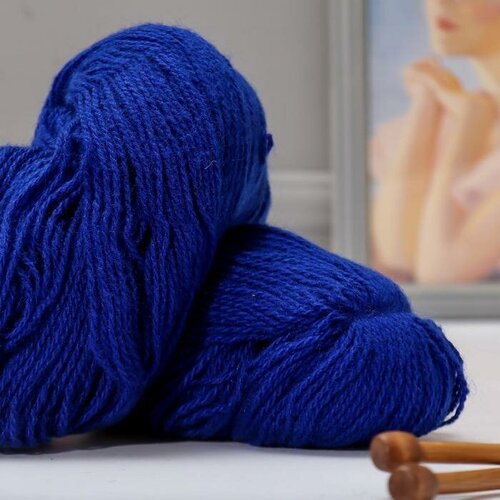 Пряжа для вязания 100 акрил 820-850м250-280гр 51 Ультрамарин 934₽