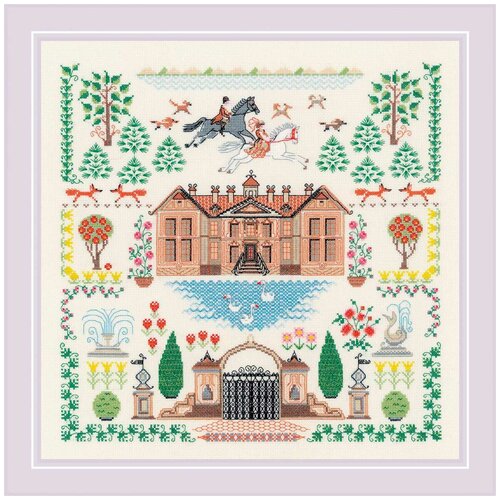 фото 1917 набор для вышивания риолис 'мой дом' 35*35 см