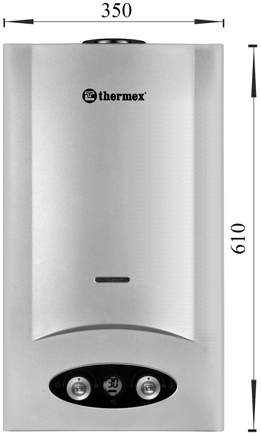 Проточный газовый водонагреватель Thermex G 28 D, pearl white - фотография № 5