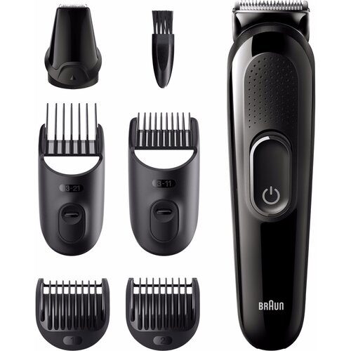 Машинка для стрижки Braun MGK3325, 6-в-1, черный машинка для стрижки braun mgk3325