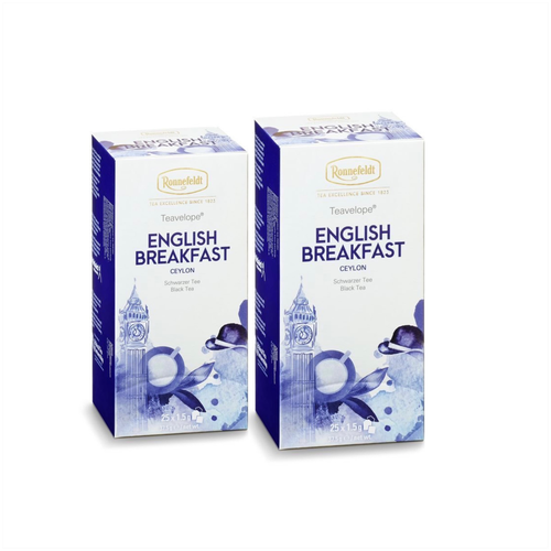 Черный чай Ronnefeldt Teavelope English Breakfast(Английский завтрак) 2 пачки по 25 пакетиков. Арт.14010-2