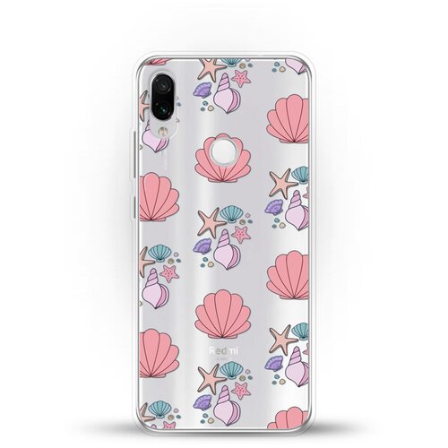 фото Силиконовый чехол ракушки на xiaomi redmi note 7 pro andy & paul