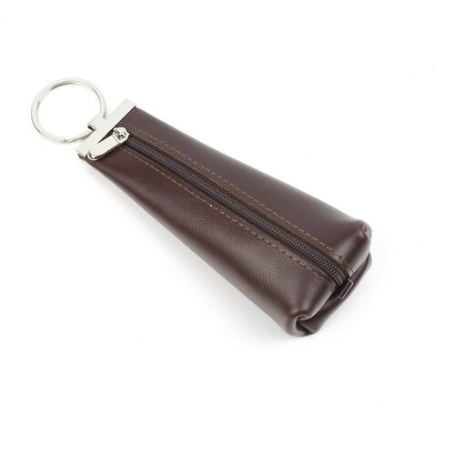 Ключница КРОКО, натуральная кожа, ручная работа, , 6 шт., коричневый