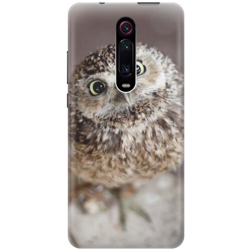 фото Ультратонкий силиконовый чехол-накладка для xiaomi mi 9t / mi 9t pro / k20 / k20 pro с принтом "удивленная сова" gosso