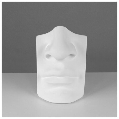 Гипсовая фигура нос с губами Давида, 16 х 11 х 25 см гипсовая фигура нос с губами давида 16 х 11 х 25 см