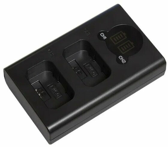 Зарядное устройство для аккумуляторов DL-LPE8 Micro и C Type USB Charger с инфо индикатором