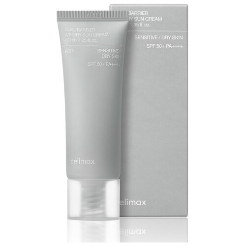 Солнцезащитный крем для сухой, чувствительной кожи Celimax Dual Barrier Watery Sun Cream SPF 50+ PA++++, 40 мл