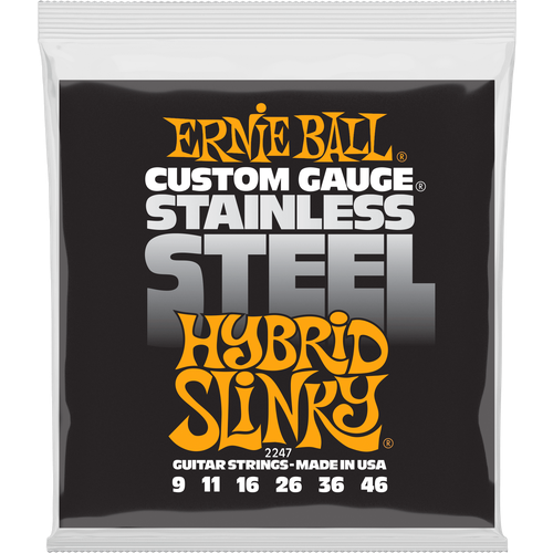 Струны для электрогитары Ernie Ball 2247 Slinky M-Steel 9-46, Ernie Ball (Эрни Бол)