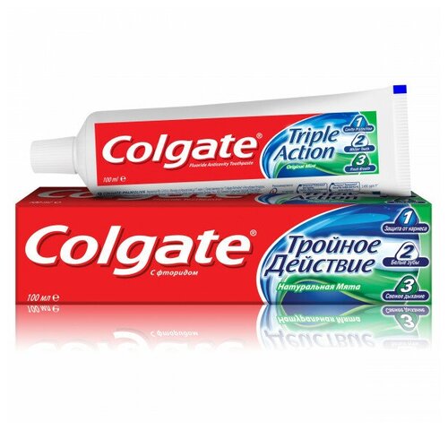 Colgate-Palmolive Зубная паста Colgate Тройное действие Натуральная мята 100 мл