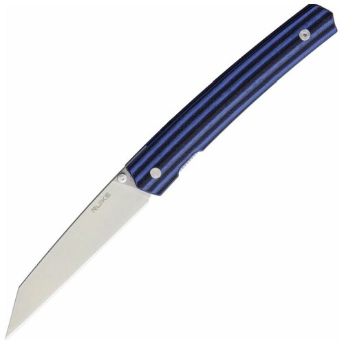 фото Нож складной ruike p865, blue handle