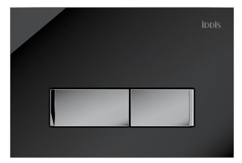 IDDIS Клавиша смыва IDDIS UNG10GBi77 Uniglass универсальная черное стекло