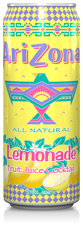 Набор холодных сокосодержащих напитков AriZona WATERMELON/GRAPEADE/ORANGEADE/LEMONADE / 4 банки по 680 мл. - фотография № 5