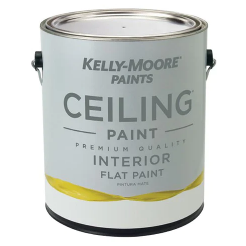 Краска для потолка Kelly-Moore Ceiling Paint, матовая, акриловая (водная), быстросохнущая, без запаха, 5.5 кг, 3.78 л, белоснежно белая