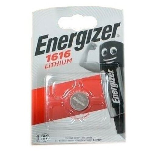 Батарейка Energizer CR1616, 2 уп., в упаковке: 2 шт.