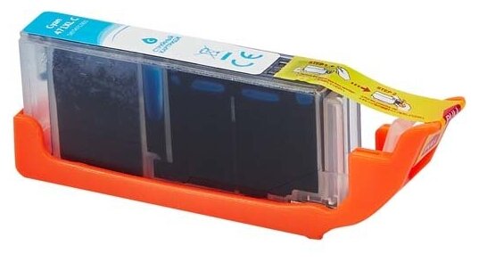 Струйный картридж Sakura 0347C001 для Canon PIXMA MG5740/6840/7740, голубой, водорастворимый тип, 10,8мл, 680 к. - фото №3