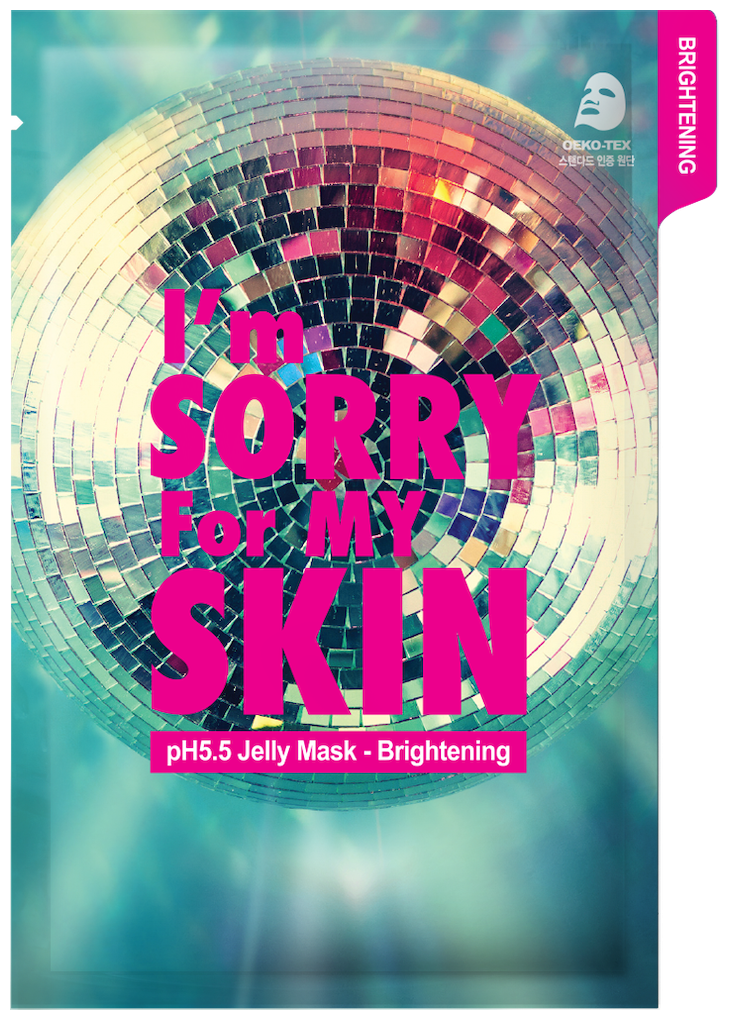 Тканевая маска для лица сияние I'm Sorry for My Skin pH5.5 Jelly Mask Brightening, 33 мл