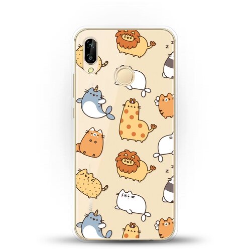 фото Силиконовый чехол котики на huawei p20 lite andy & paul