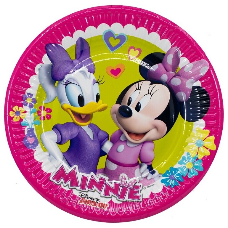 Тарелка Минни Помощница 20 см 8 шт