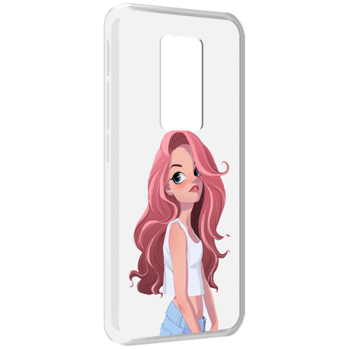 Чехол MyPads Мультяшный-арт-девушки женский для Motorola Defy 2021 задняя-панель-накладка-бампер
