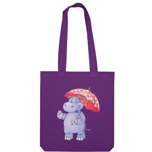 фото Сумка шоппер us basic, фиолетовый